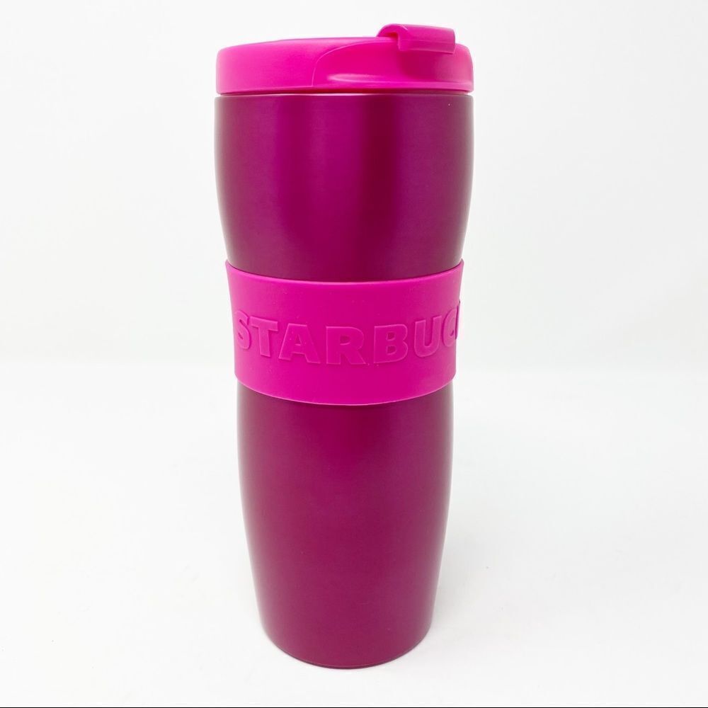 Starbucks Dragon Fruit Pink Stainless Steel Tumbler with Rubber Grip 12 …